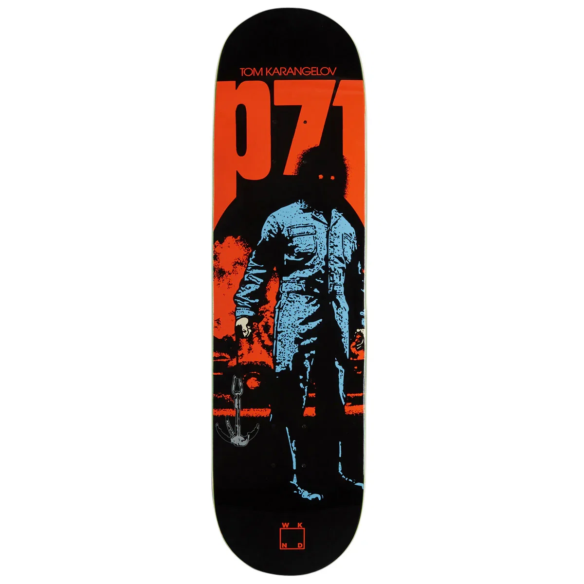 Image of WKND P71 Tom Karangelov WB Skateboard Deck - Metallic Ink - 8.25"