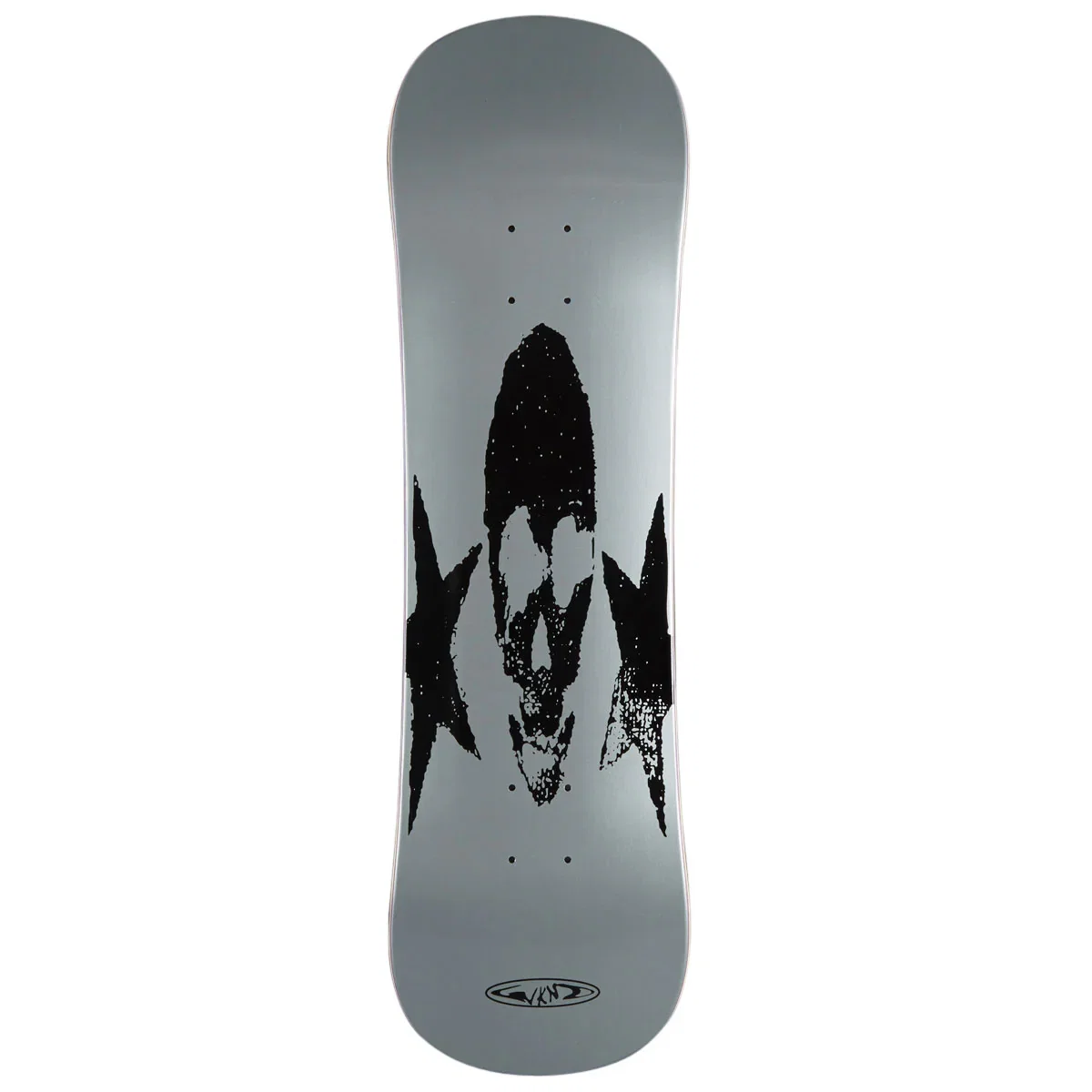 Image of WKND Mumbler Summer Faux Snow Skate Skateboard Deck - Silver - 8.89"
