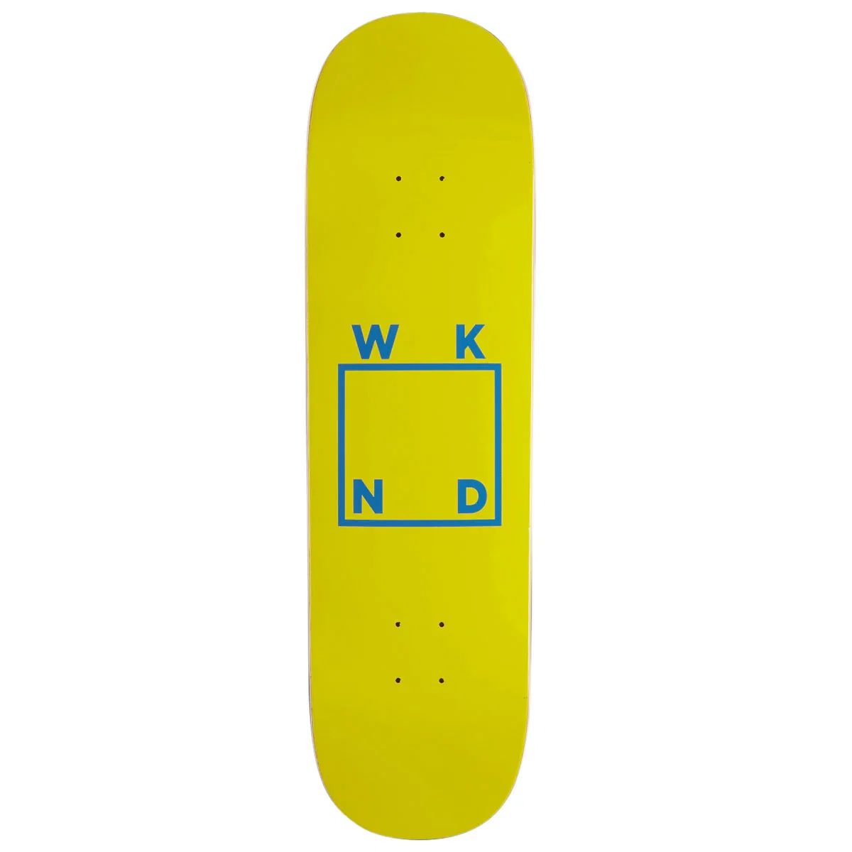 Image of WKND Logo SN Skateboard Deck - Yellow - 8.60"