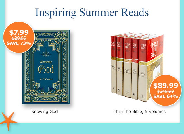 Shop Books! Knowing God, Thru the Bible and more!