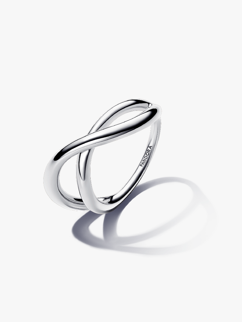 Organically Shaped Infinity Ring