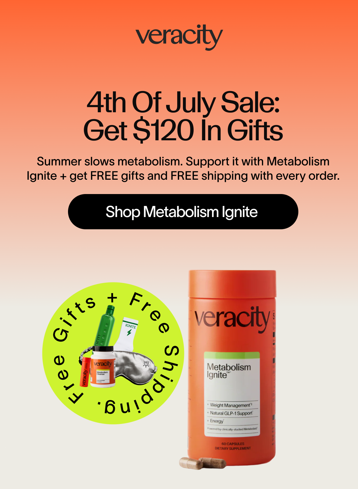 4th Of July Sale  Summer Slows Your Metabolism
