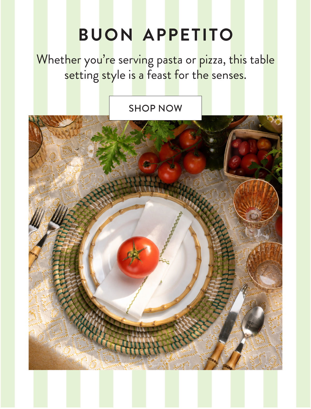 Italian Riviera Tablescape