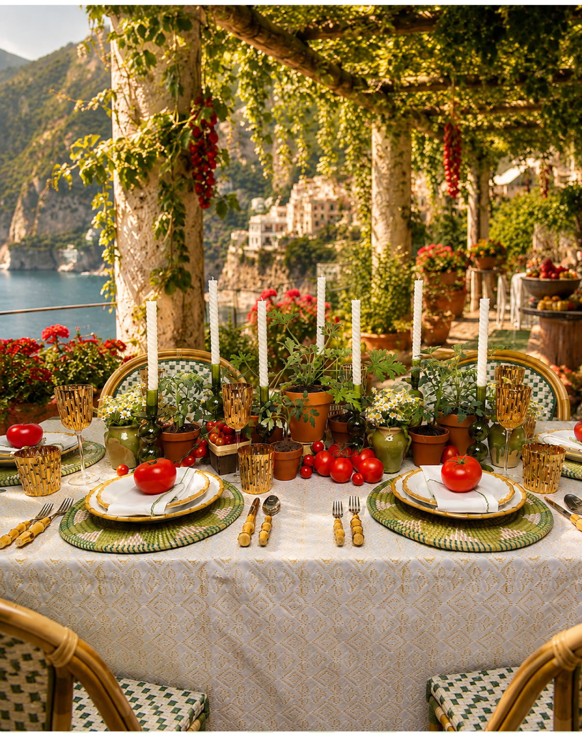 Italian Riviera Tablescape