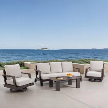 MoDe Covington 4-piece Outdoor Patio Deep Seating Set
