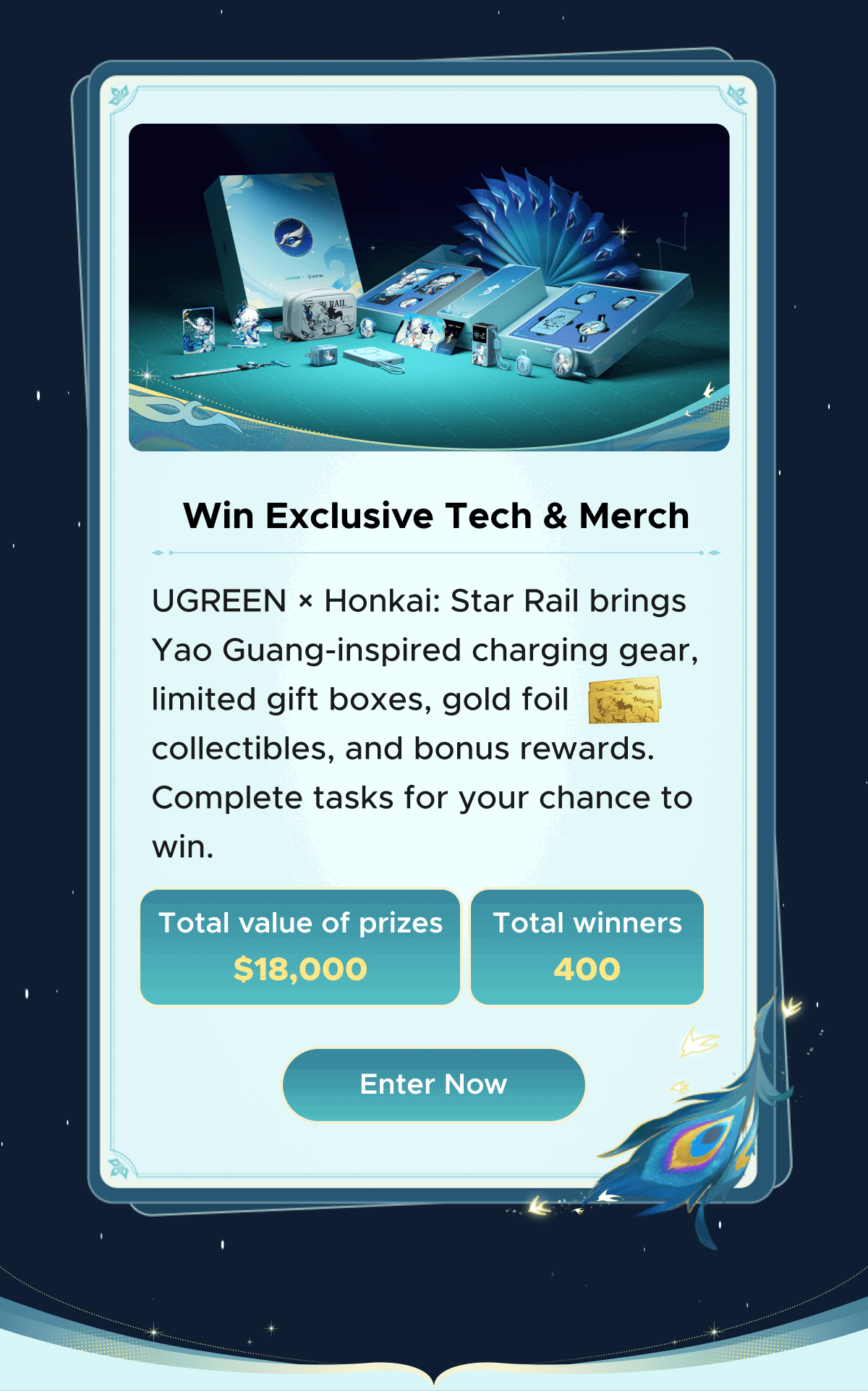 Win Exclusive Tech & Merch
