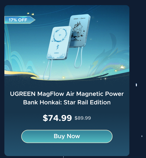 UGREEN MagFlow Air Magnetic Power Bank Honkai: Star Rail Edition