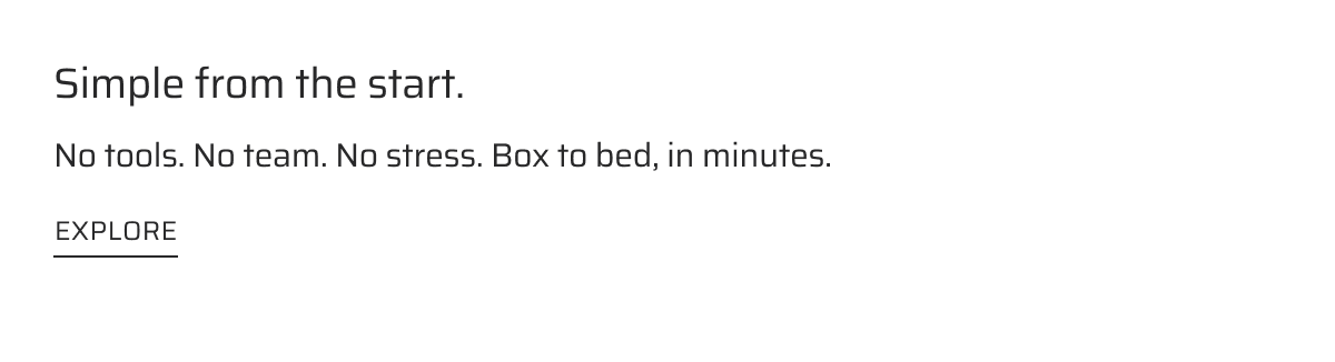 Explore Essential bed