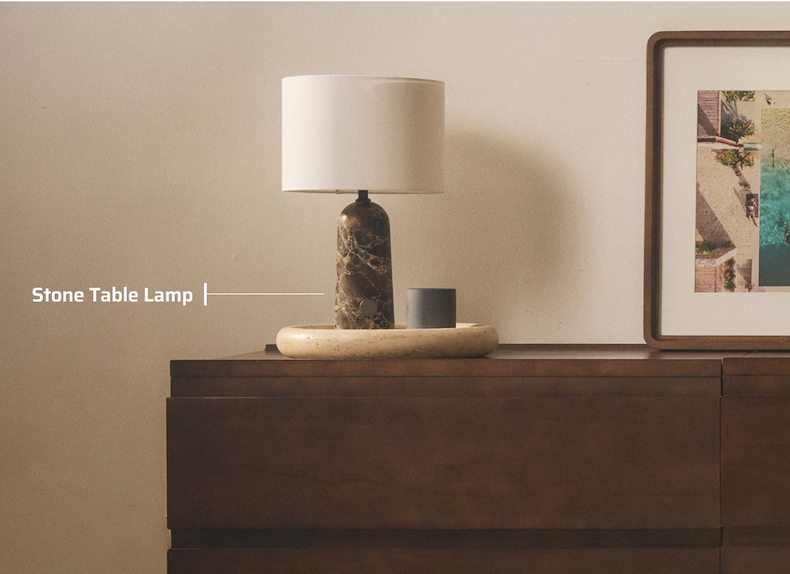 Stone Table Lamp