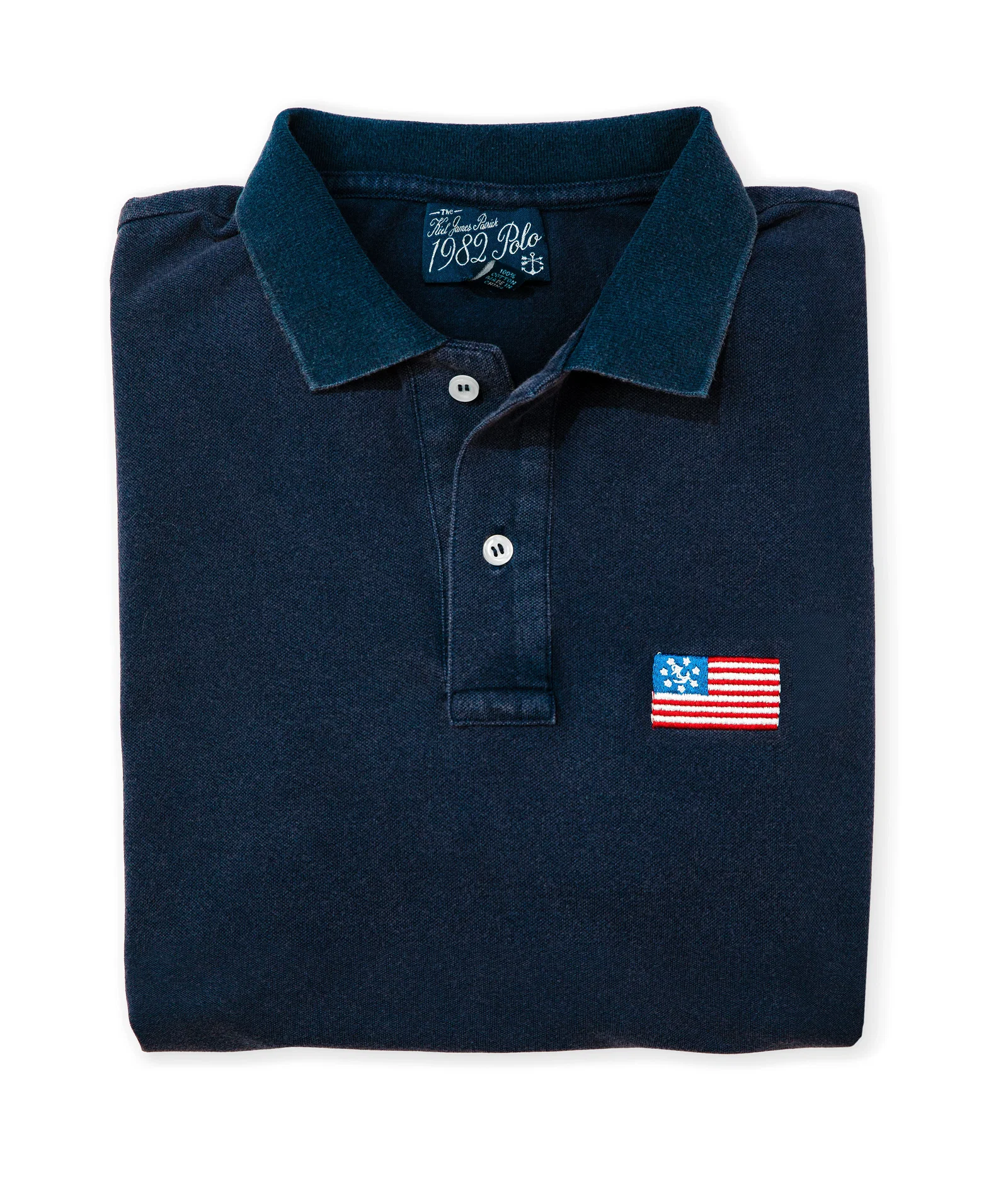 Image of American Yacht Flag Polo in Navy