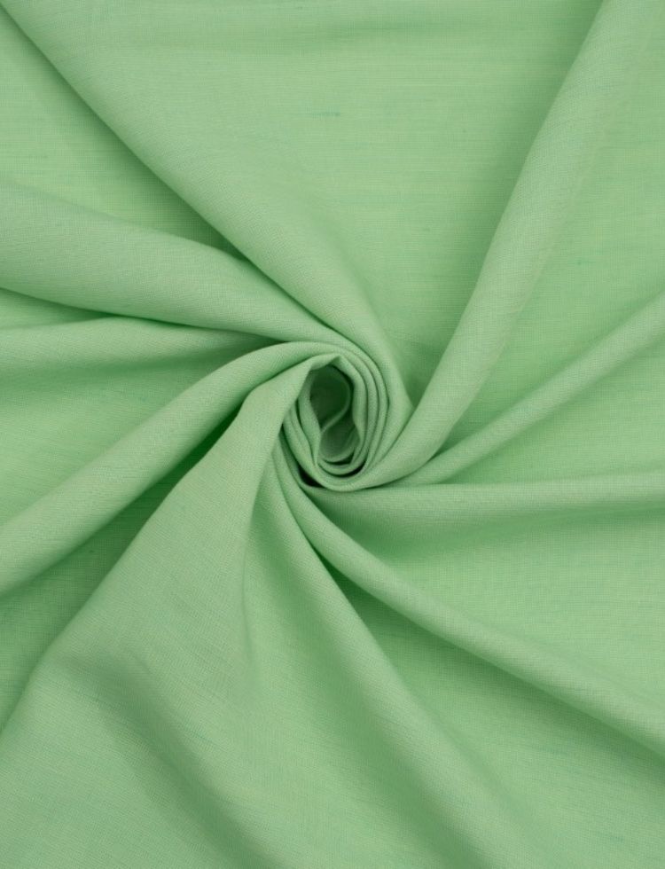 Deadstock Linen Viscose Fabric Mint Green