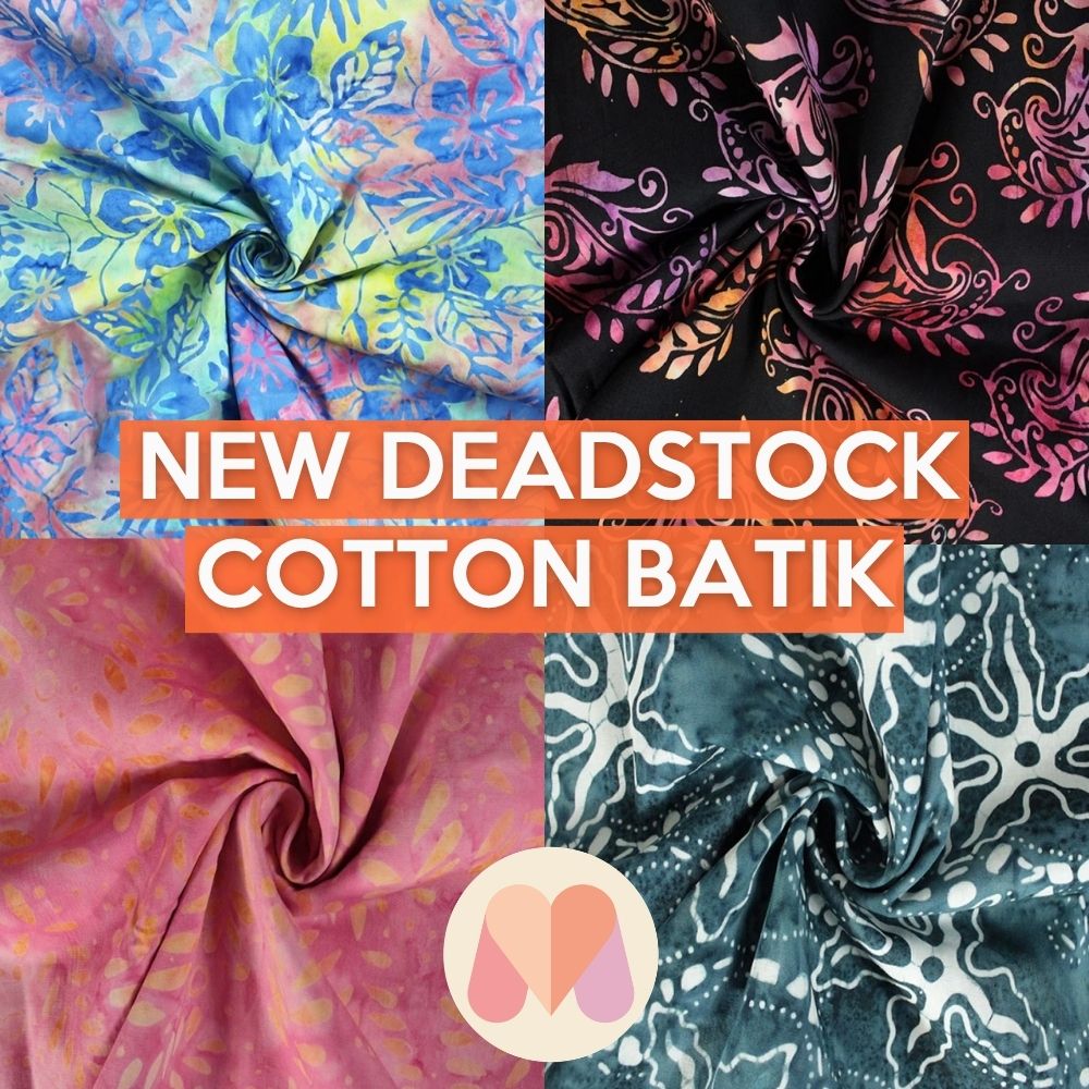New deadstock batik fabric