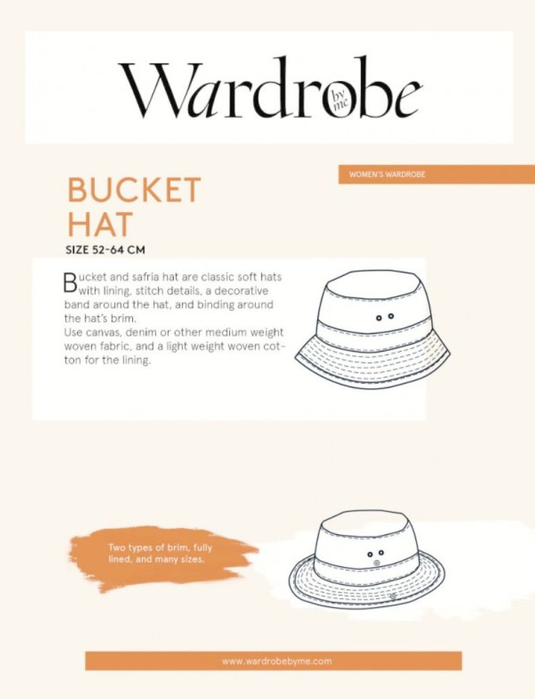 Wardrobe By Me Sewing Pattern Safari & Bucket Hat