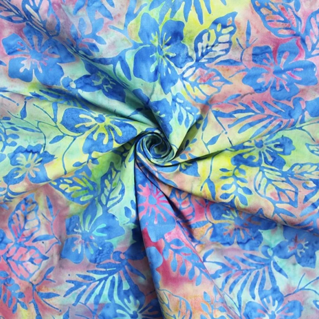 Deadstock Cotton Batik Fabric Multicoloured