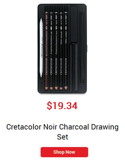 Cretacolor Noir Charcoal Drawing Set