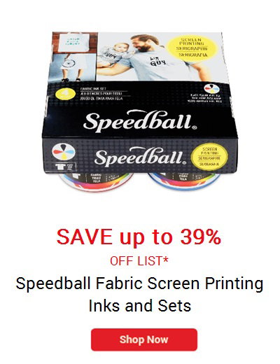 Speedball Fabric Screen Printing Inks and Sets