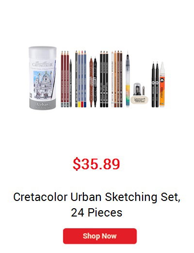 Cretacolor Urban Sketching Set, 24 Pieces