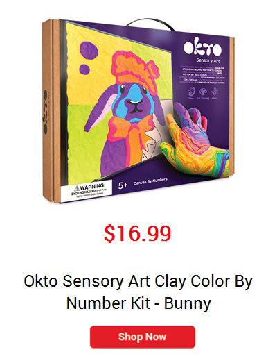 Okto Sensory Art Clay Color By Number Kits