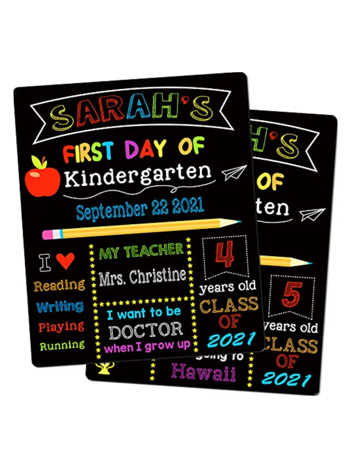 Image of My First Day of School Chalkboard