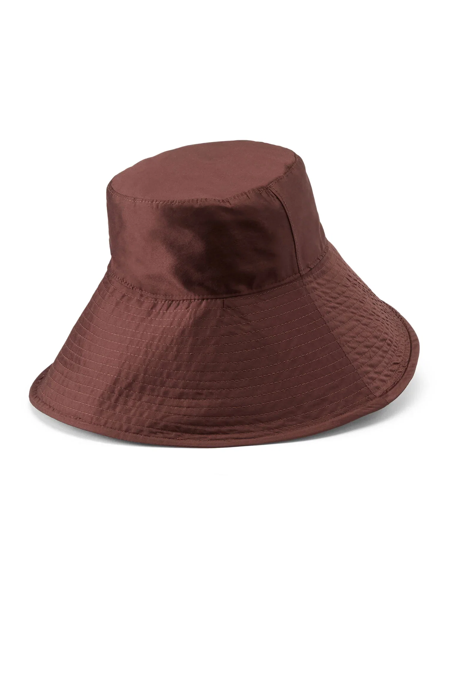Image of Cecilia Brown Silk Sun Hat