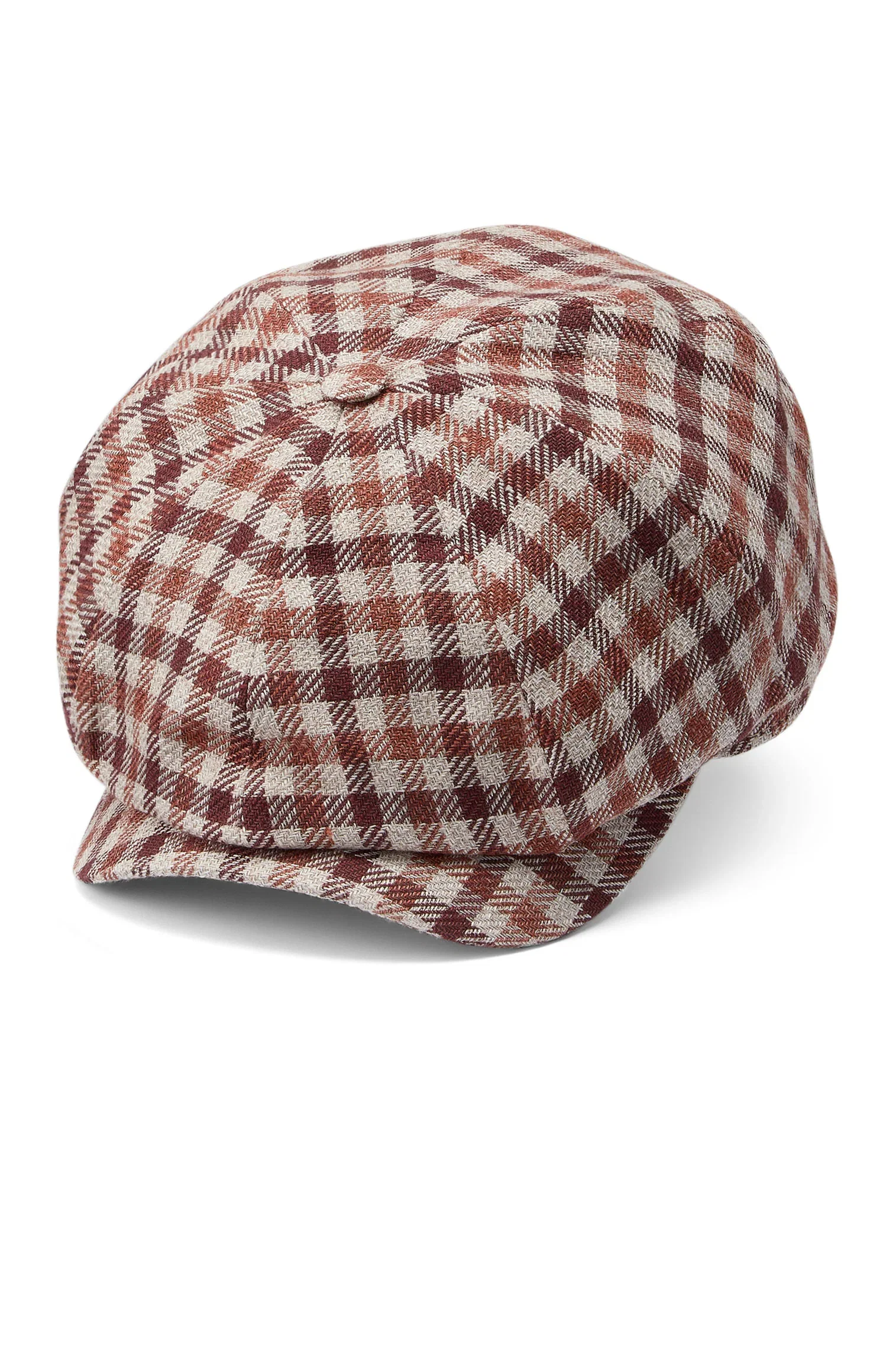 Image of Newsboy Red Check Cap