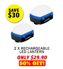 2 x Rechargeable LED Lantern