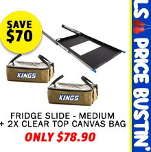 Fridge Slide - Medium + 2XClear Top Canvas Bag 