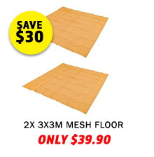 2x - Mesh Flooring 3m x 3m