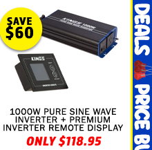 1000W Pure Sine Wave Inverter + Premium Inverter Remote Display