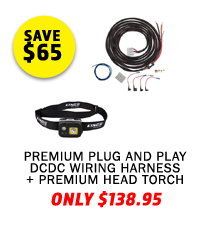 Premium Plug and Play DCDC Wiring Harness + Premium Head Torch