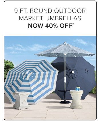 9 Foot Round Outdoor Market Umbrellas Now 40% Off