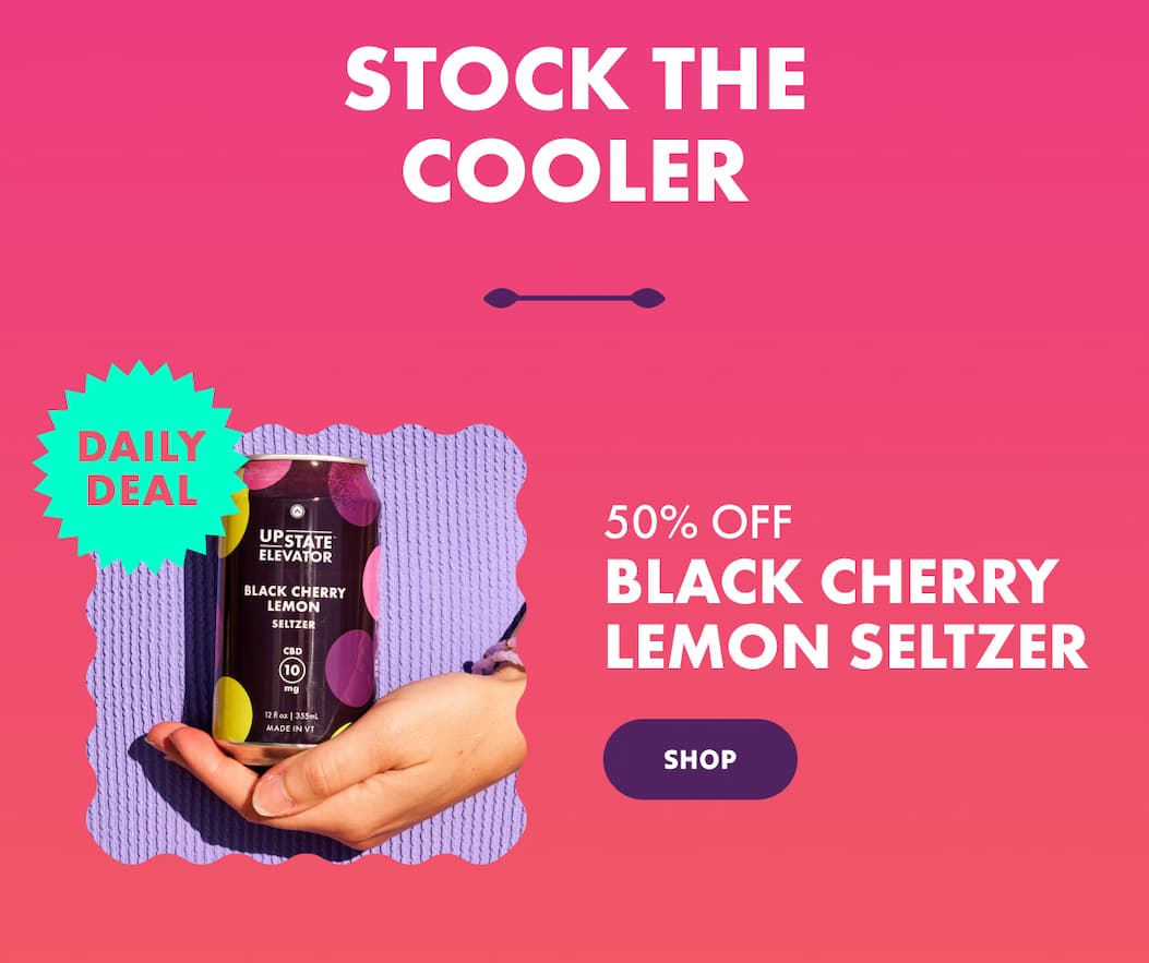 Shop 50% Off Black Cherry Lemon Seltzer- Today only!
