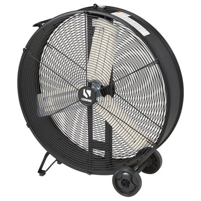 Strongway 30in. Direct Drive Drum Fan, 8000 CFM, .33 HP, 2 Speeds