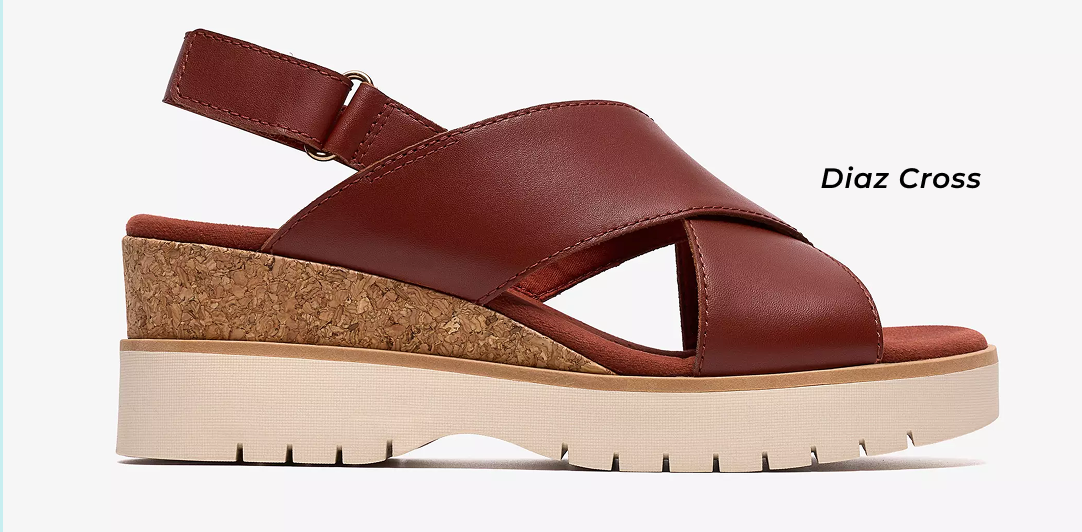 Shop Diaz Cross Burnt Orange Leather