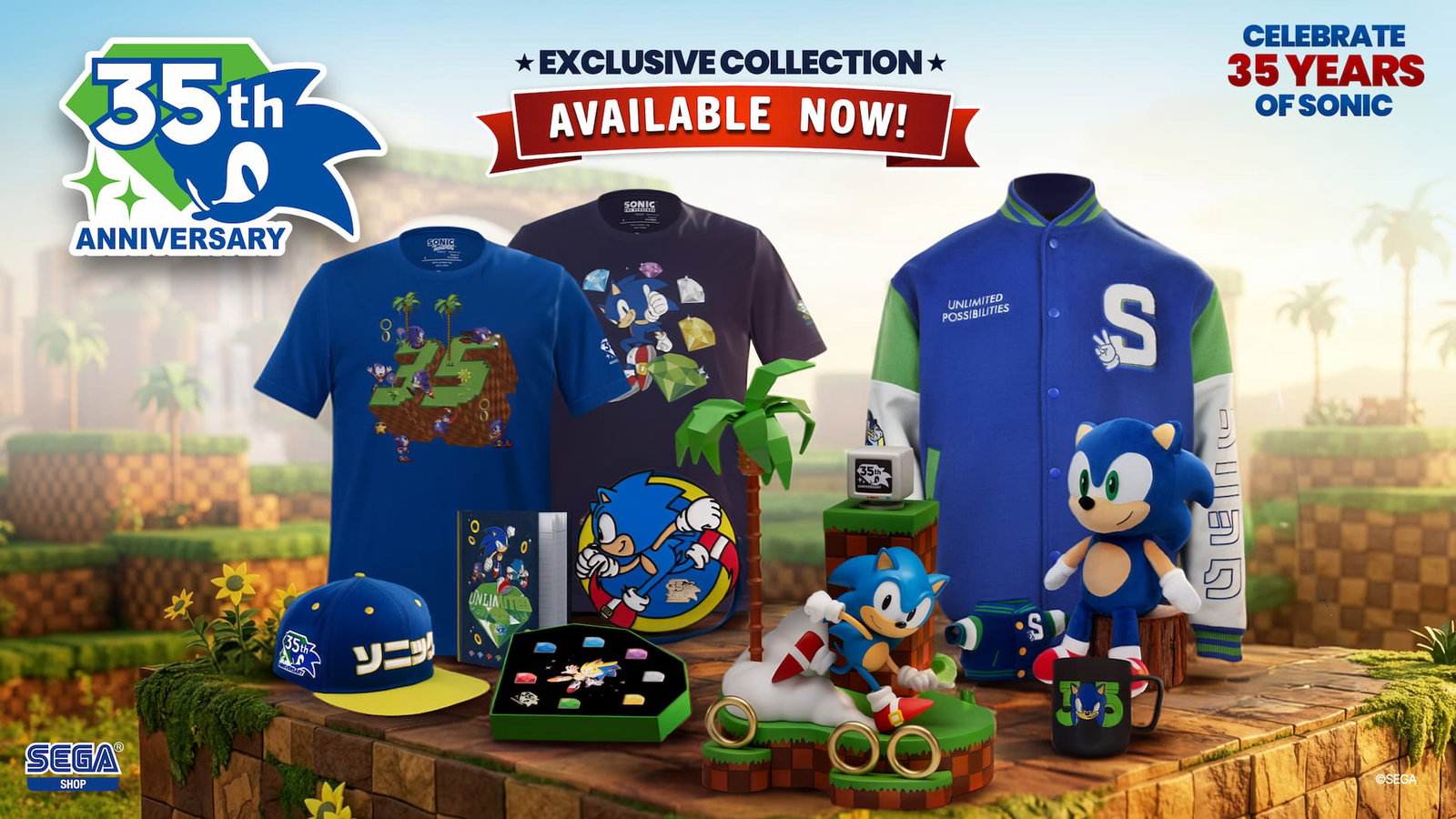 Sonic 35th Anniversary Merchandise