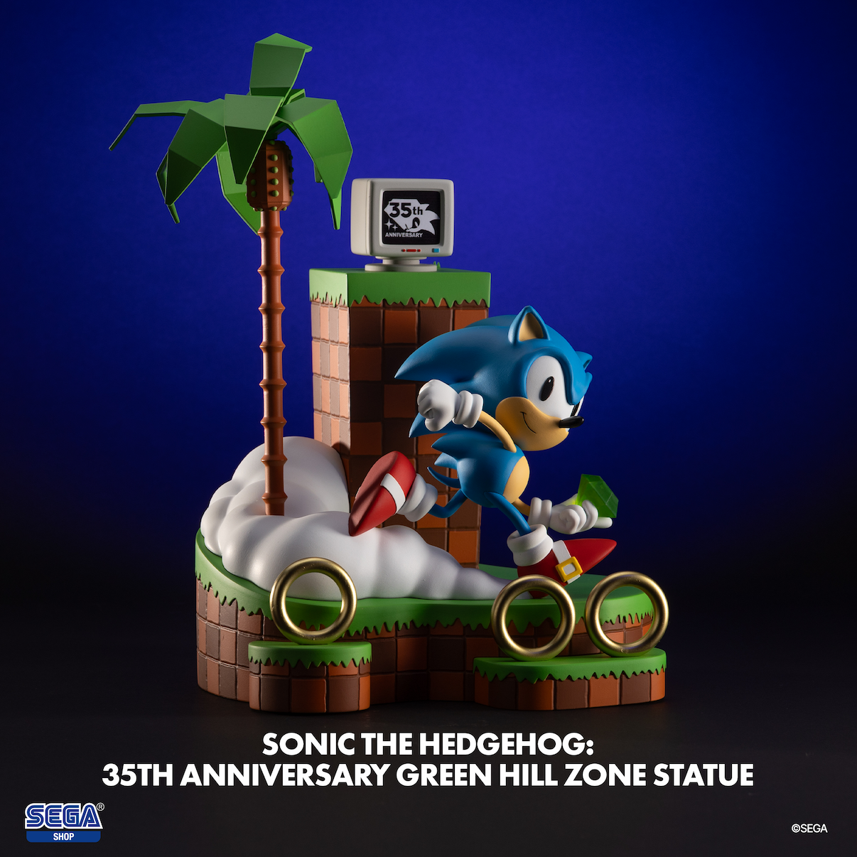 Sonic the Hedgehog: 35th Anniversary Green Hill Zone Statue 