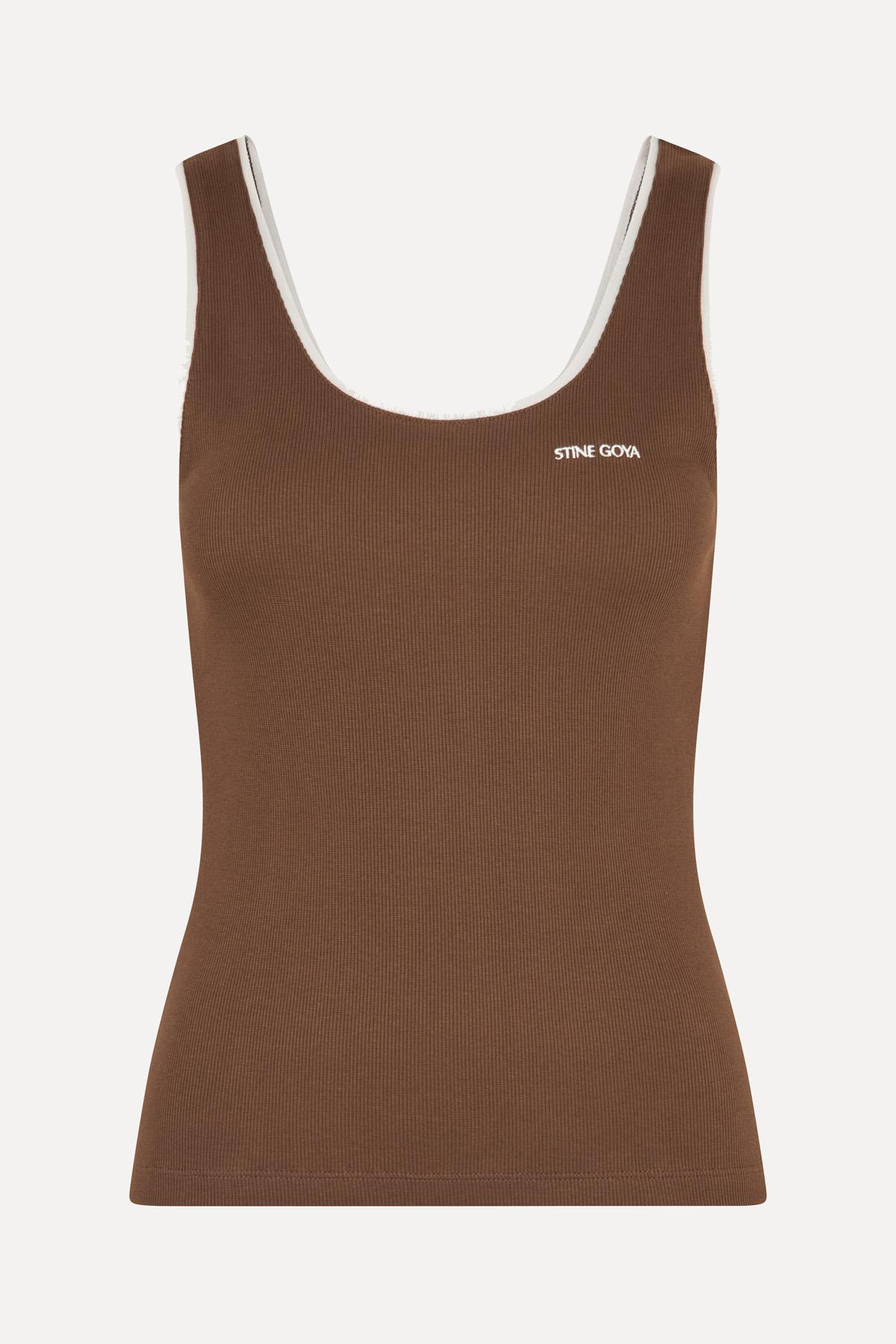 Rib Tank Top - Chicory Coffee