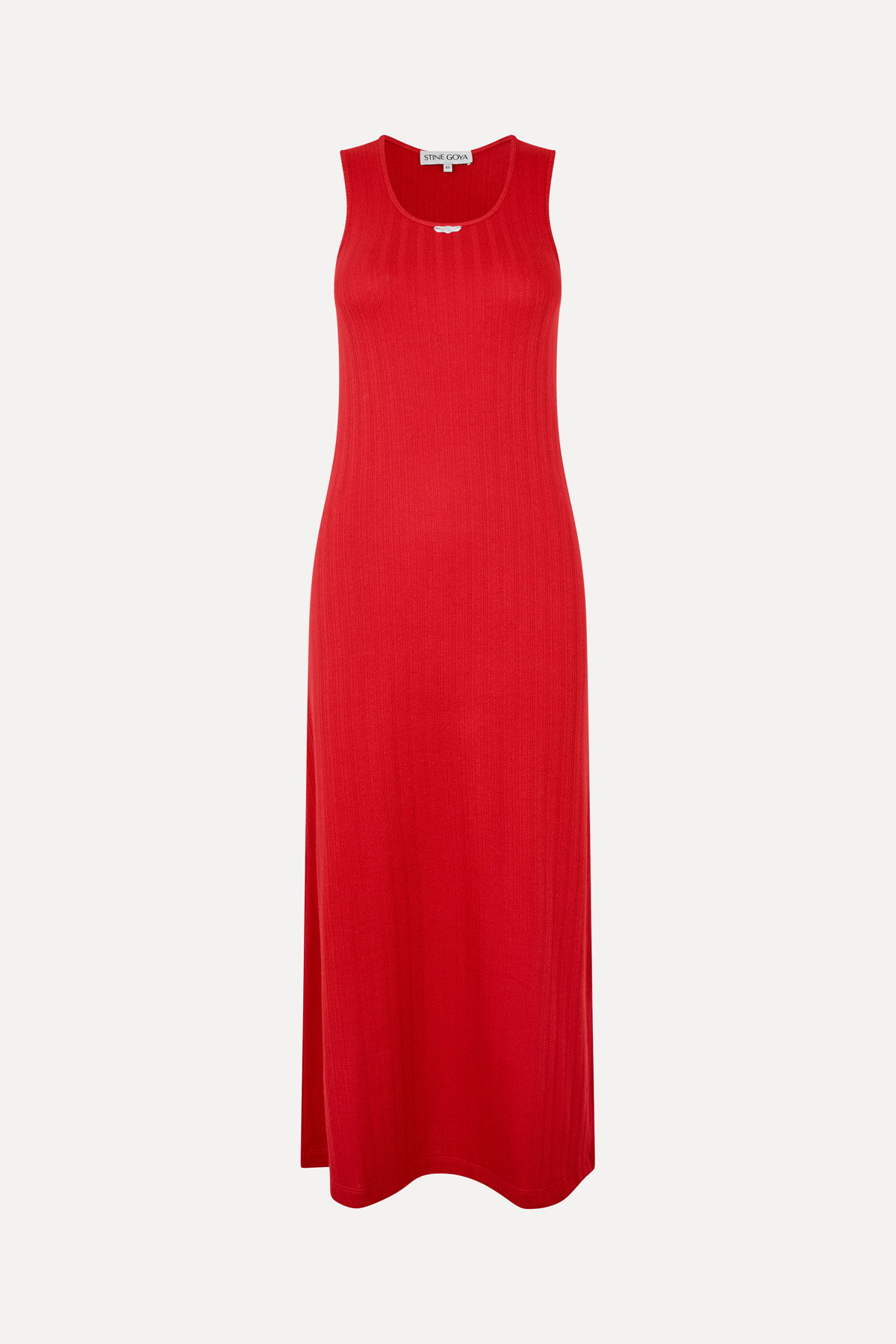Deep Neckline Tank Dress - Velocity Red