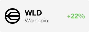 WLD Worldcoin +22%