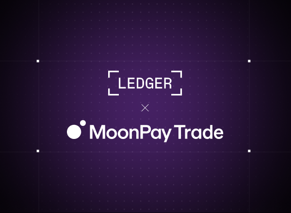 Ledger and MoonPay Trade integration