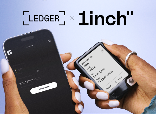 Ledger and 1inch direct access