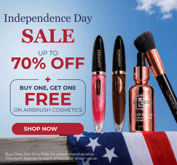 UP TO 70% OFF + BUY ONE, GET ONE FREE ON AIRBRUSH COSMETICS!