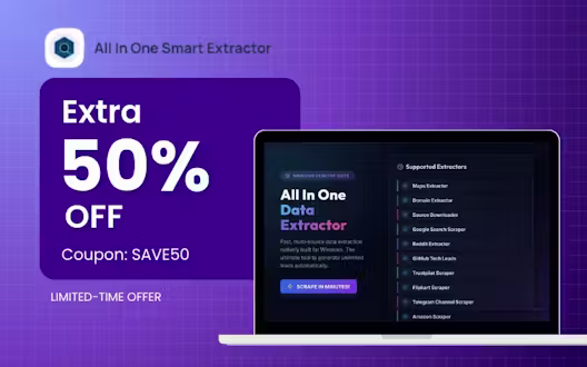 All In One Smart Extractor – Data Extraction Software | Lifetime Access
