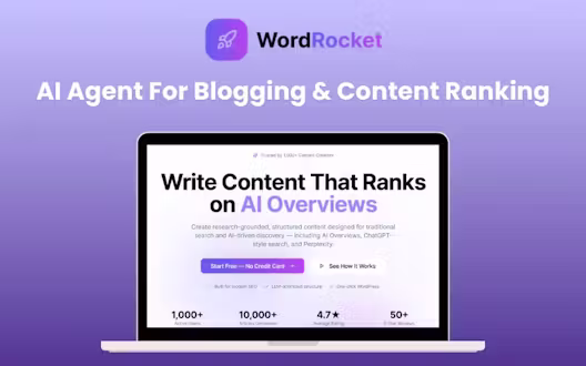 WordRocket – AI Agent For Blogging & Content Ranking (BYOK)