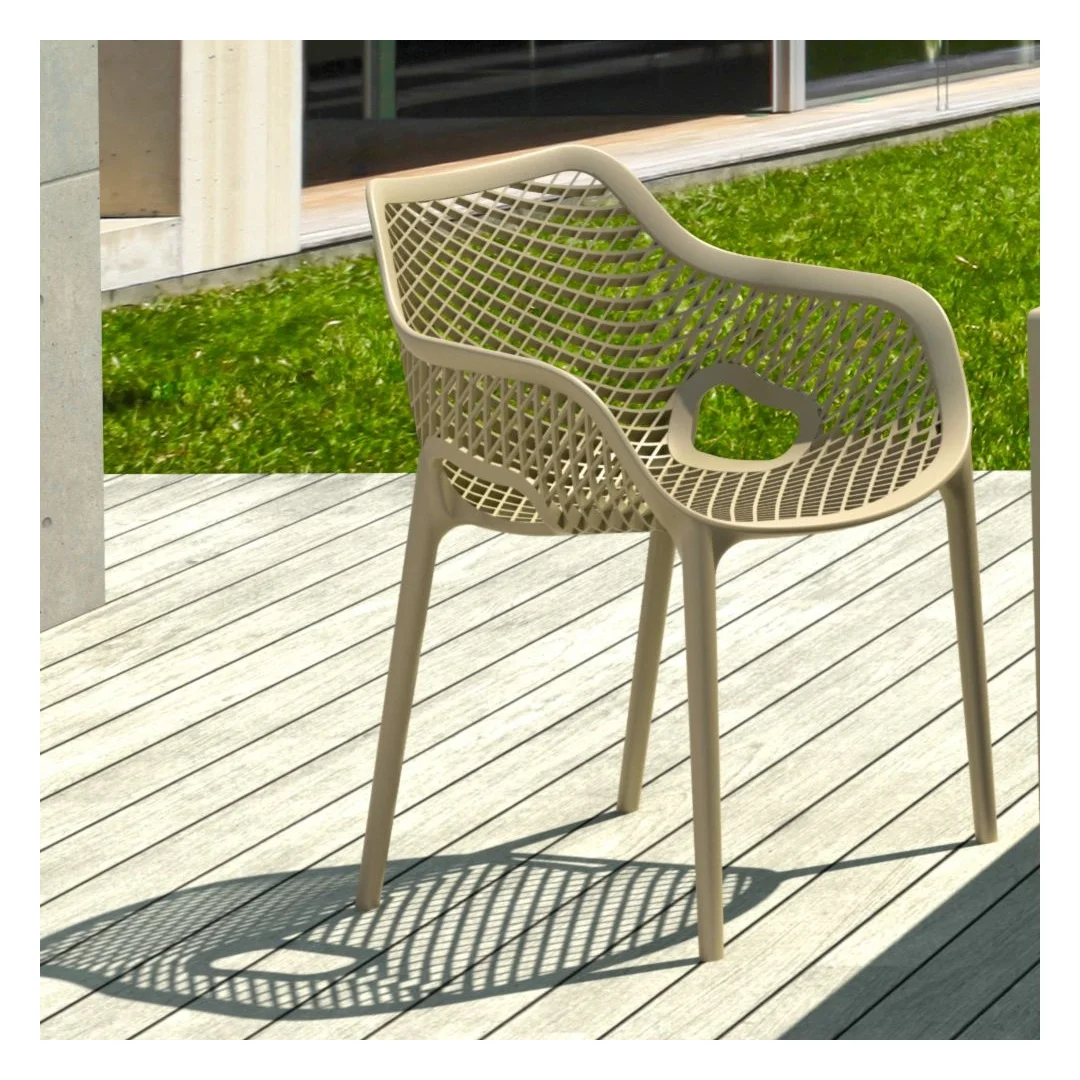 Farrah Premium All-Weather Outdoor Stacking Dining Armchair