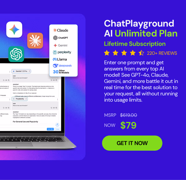 ChatPlayground AI: Lifetime Subscription (Unlimited Plan)