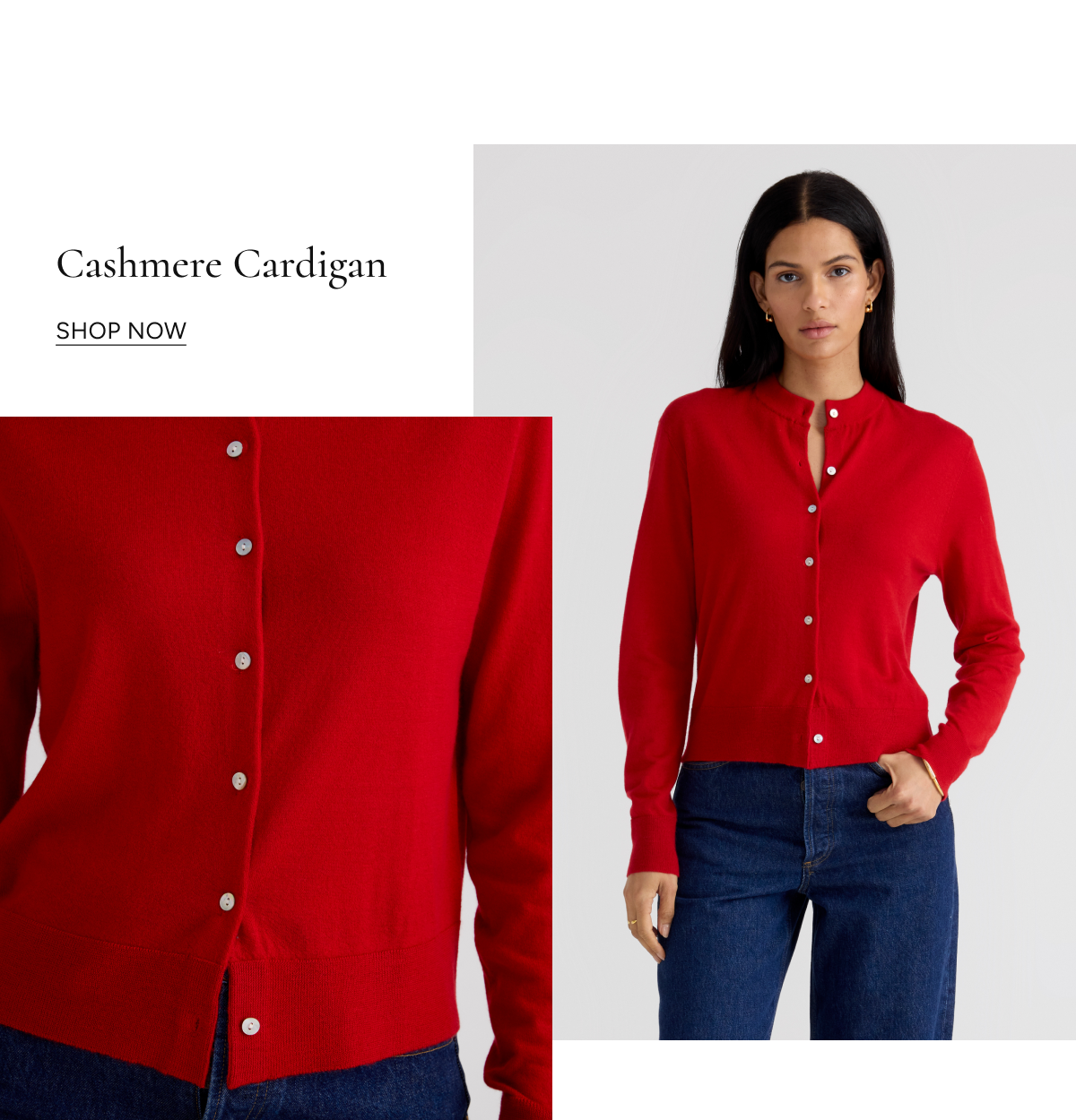 Unsubscribed Whisper-Weight Cashmere Cardigan