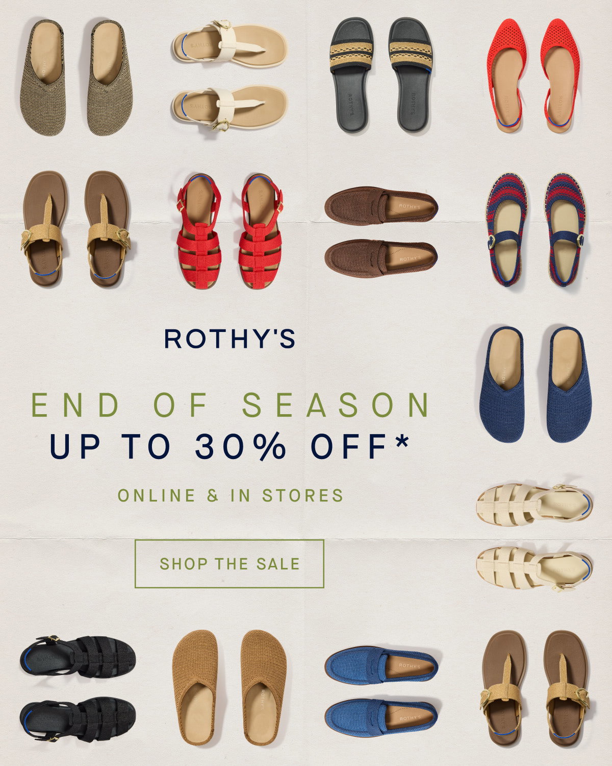 Headline: Up to 30% off Final Few* SHOP THE SALE