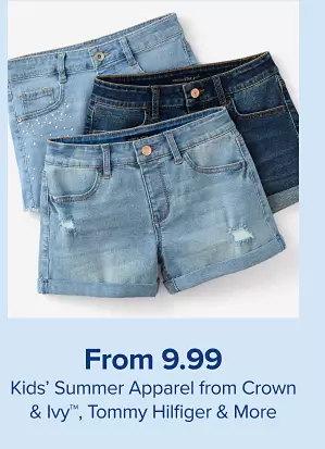 From 9.99 kids summer apparel from Crown and Ivy, Tommy Hilfiger and more. Shop now.