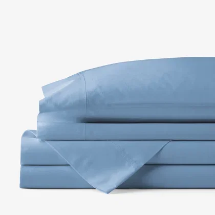 Image of Classic Cool Cotton Percale Bed Sheet Set